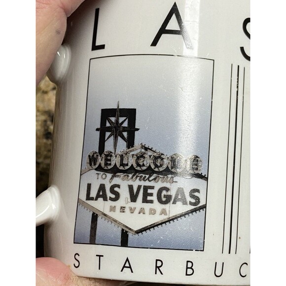 Las Vegas Vintage 2003 City Scenes Series STARBUCKS Coffee Mug MINTY - Picture 3 of 9
